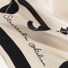 Lenço de seda estampado