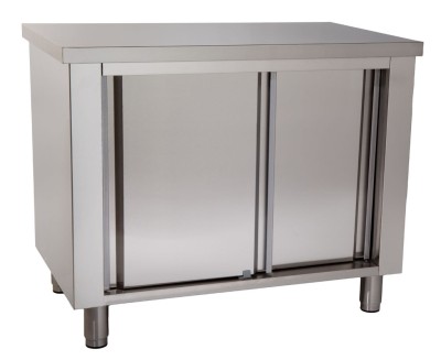 Mesa de trabalho inox totalmente fechada T1 Módular MA