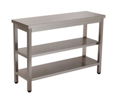 Bancada inox T2 2 prateleiras Módular Climainox