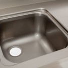 Bancada c/cuba de lavagem e espaço p/máquina lavar Módular Climainox