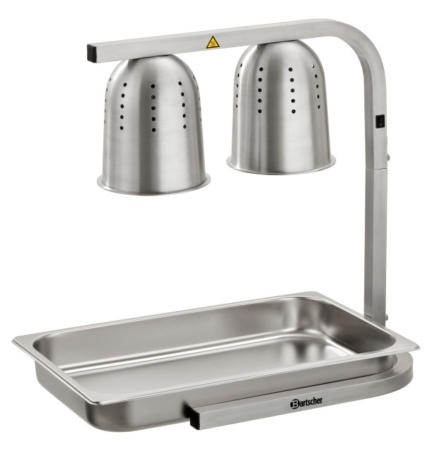 Aquecedor de batatas fritas 2 lampadas Bartscher