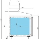 Bancada frigorifica para pizzas MP 1740 Infrico