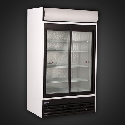 Expositor frigorifico Tefcold - Ugur duplo com 2 portas em vidro UD 1200
