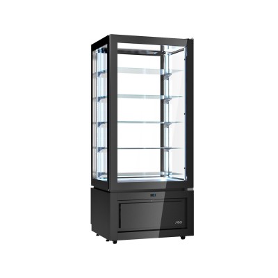 Expositor para semi frios New Luxor preta KD8A