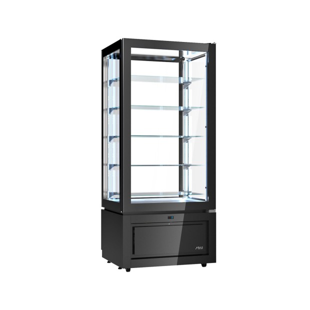 Expositor para gelados New Luxor preta KG8A