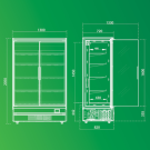 Mural expositor refrigerado Arcaboa VC2DW 1300