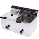 Fritadeira dupla 10+10 l com torneira