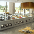 Mesa Buffet vitrocerámica Infrico